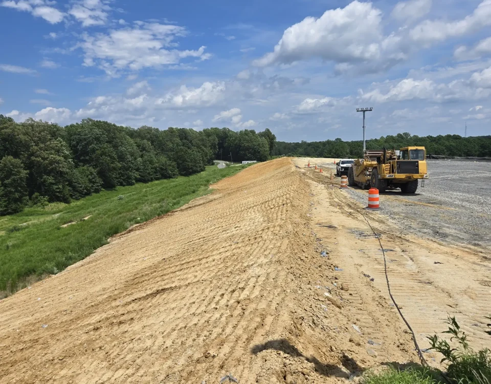 Landfill caps/closures, Industrial landfill development/geotextile liner installation, Waste Placement services in Williamsburg, VA